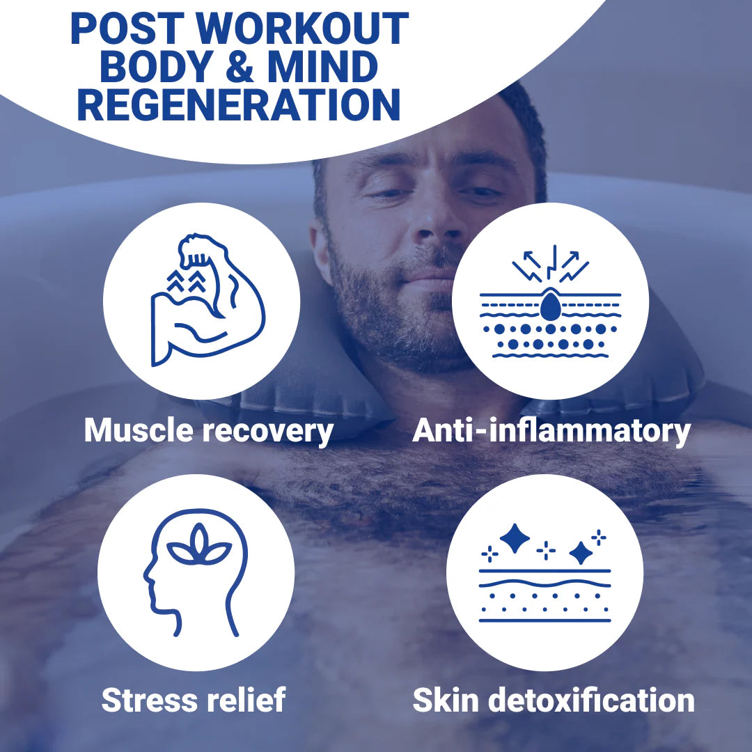 SURPASS RECOVERY BATH SOAK 100% NATURAL MUSCLE BRINE 1kg - Palautumiskylpysuola