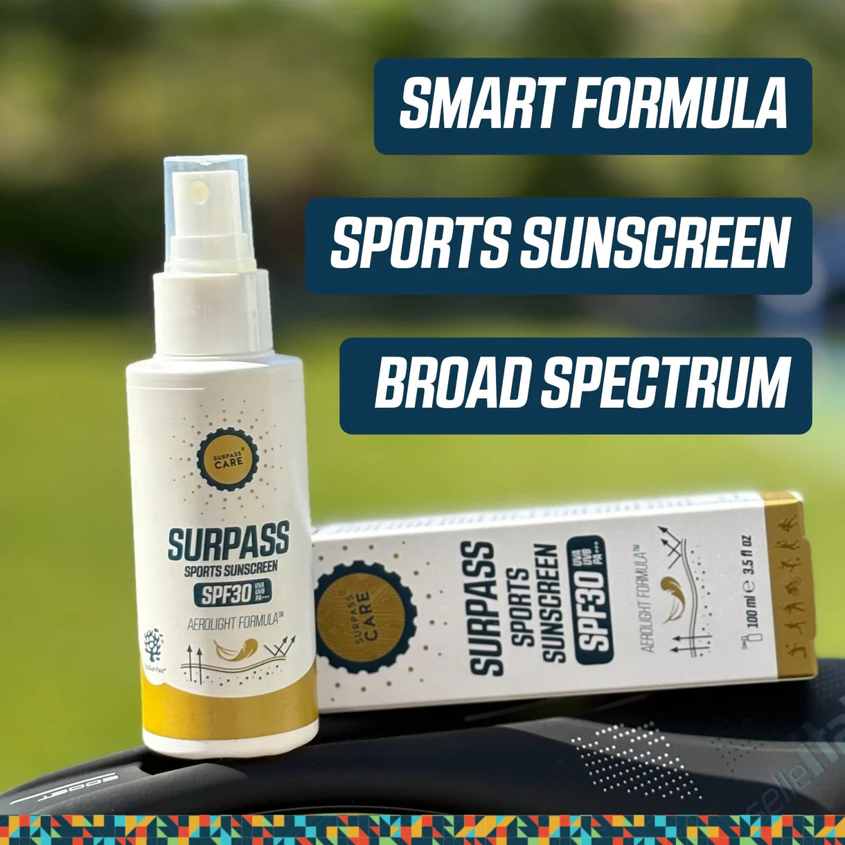 SURPASS Sports Sunscreen SPF 30 100 ml – Ultrakevyt aurinkosuoja urheilijoille