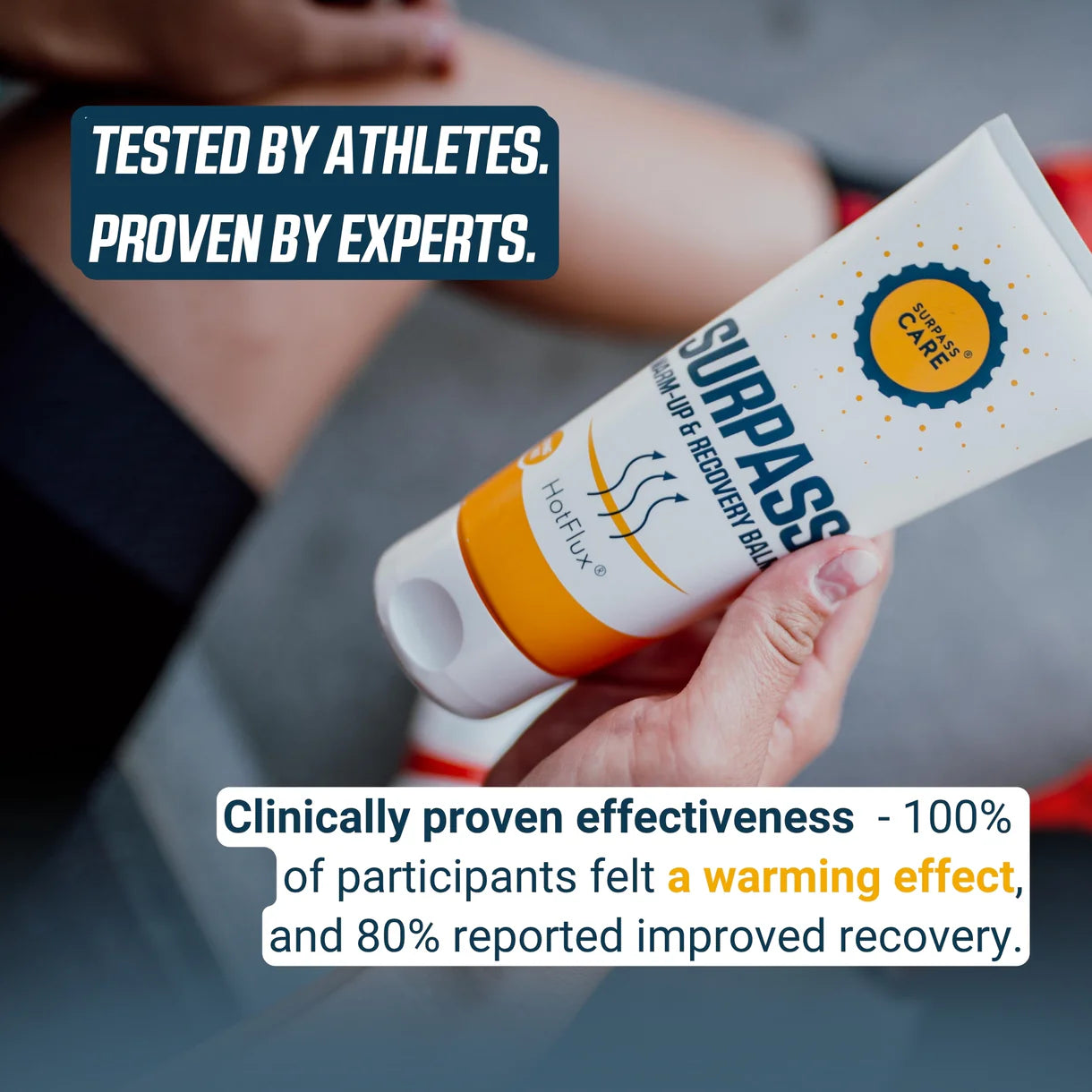 SURPASS HOTFLUX® Pre/post-Workout Warm-up & Recovery Balm 200ml -Tehosta suorituskykyäsi ja nopeuta palautumista
